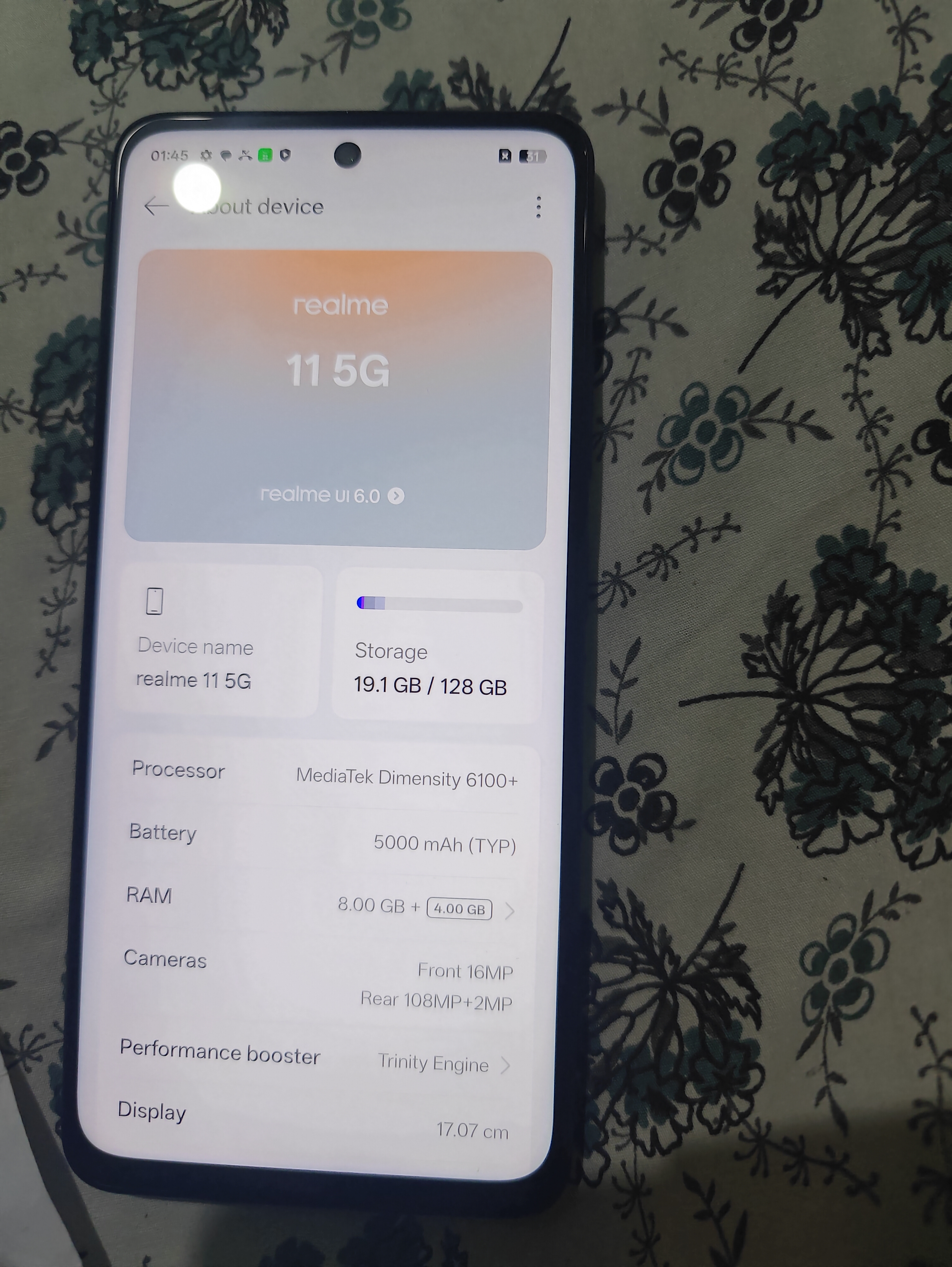 Realme 11 5G - 128GB / 8GB RAM / 5G